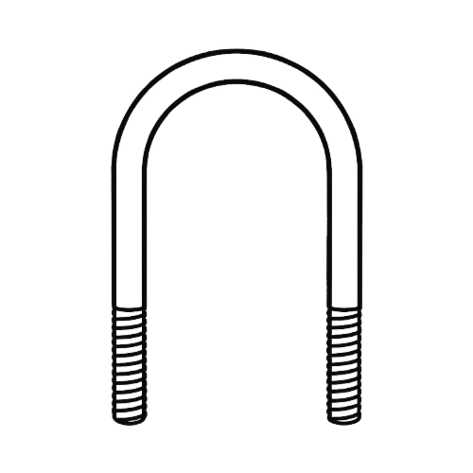 Rundstahlbügel 114,3 mm, verzinkt