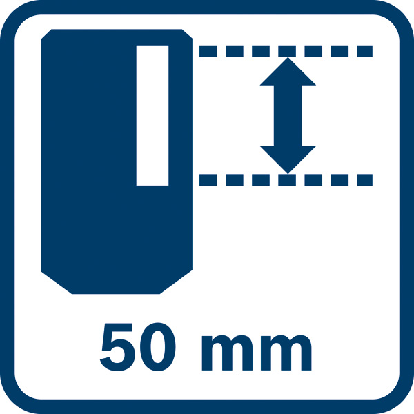 Empfangsbereich 50 mm Logo/Symbolbild