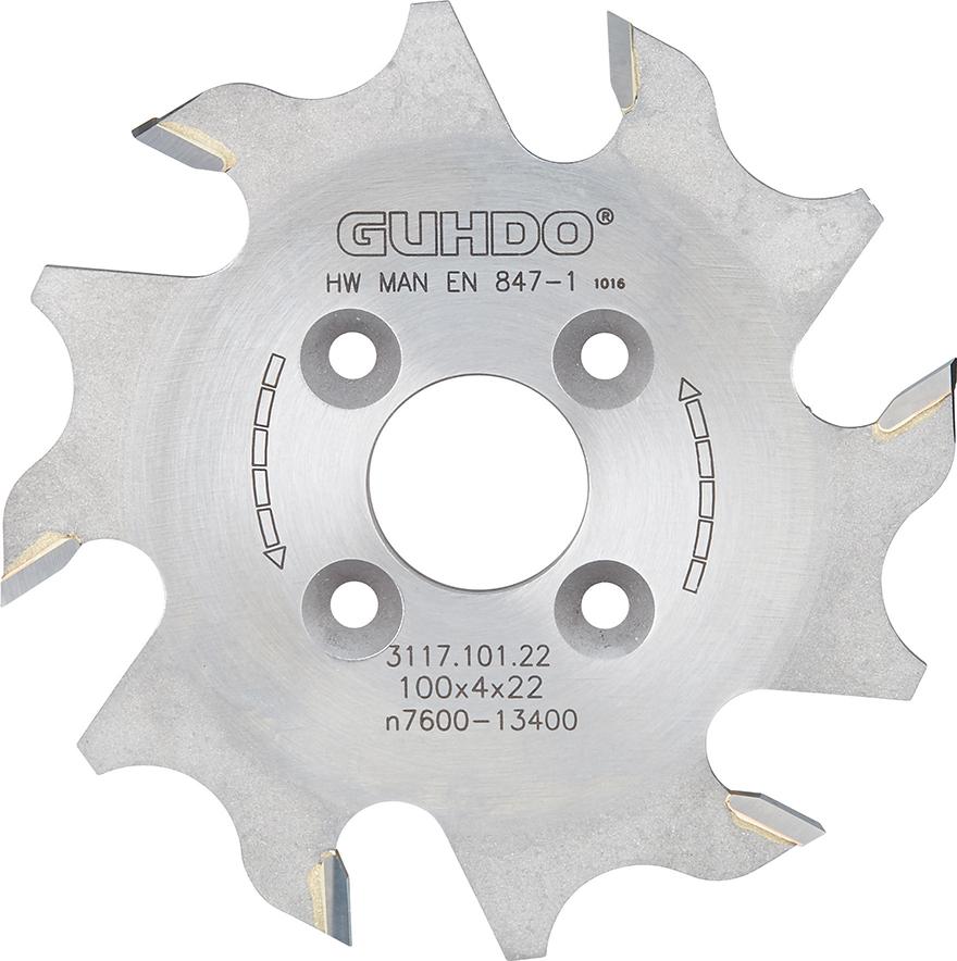 LAMELLEN-Nutfraeser HW 100X4,0X22 mm Z6 Guhdo LAMELLEN-Nutfraeser HW 100X4,0X22 mm Z6 Guhdo