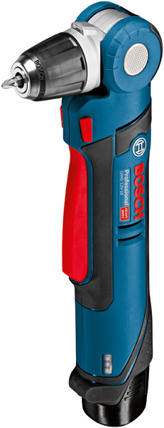 Akku-Winkelbohrmaschine GWB 12V-10 von Bosch für enge Stellen. Produktbild dynamisch