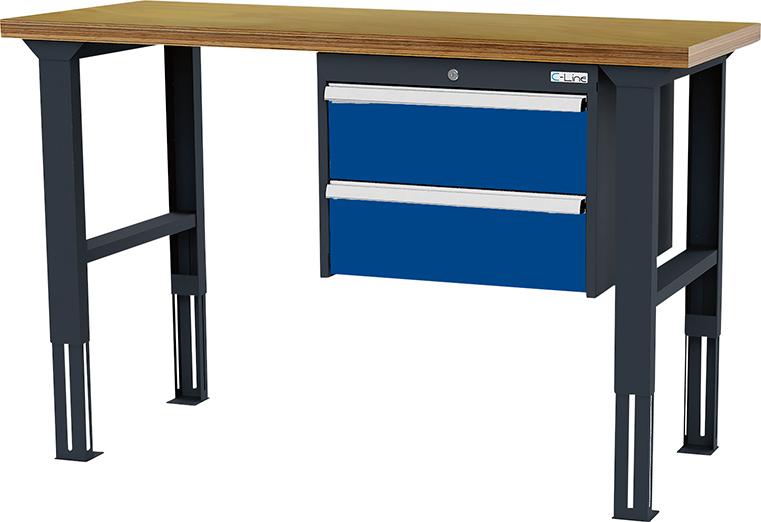 Arbeitstisch B1500mm HV 2 Schbl. 7016/5010 Forum Arbeitstisch B1500mm HV 2 Schbl. 7016/5010 Forum