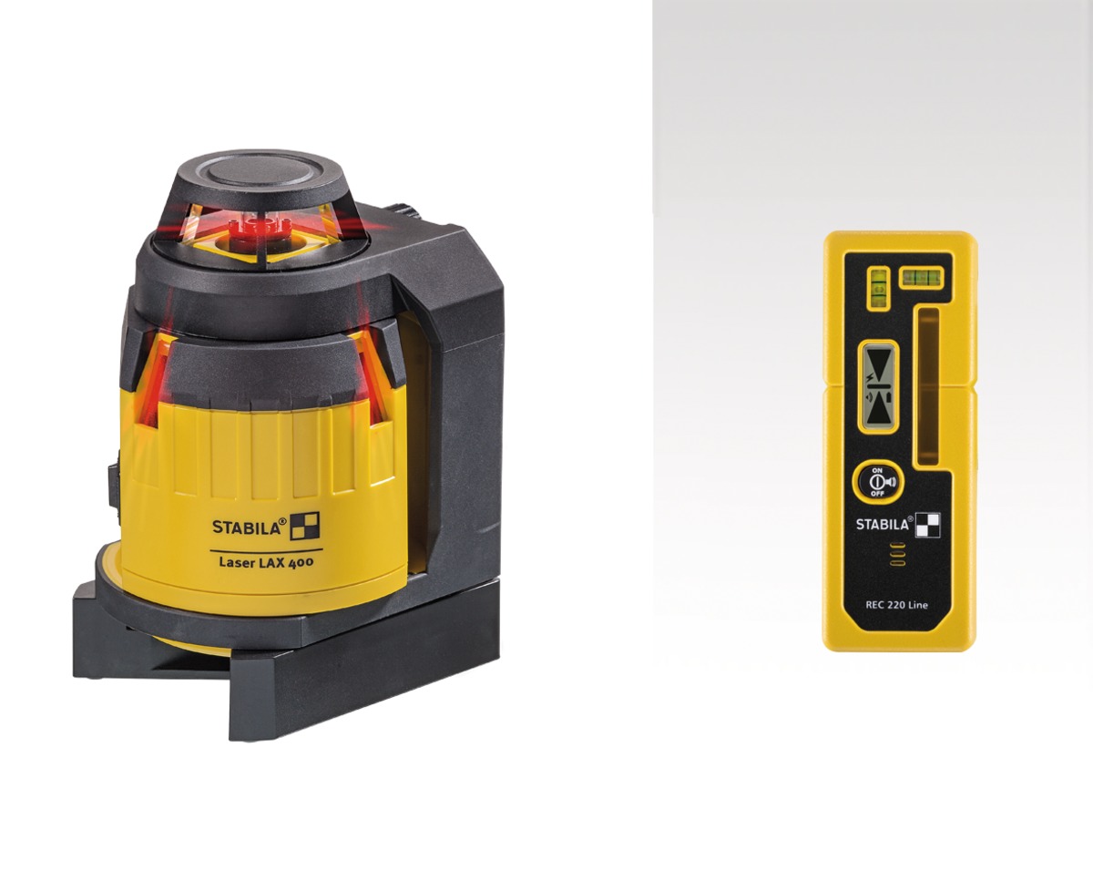 STABILA Multilinien-Laser LAX 400, 6-teiliges Set STD