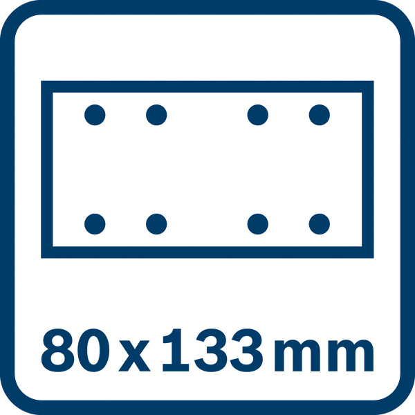 Schleifplatte 80 x 133 mm Logo/Symbolbild