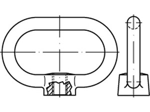 Bügelmuttern DIN 28129 C35E M 16 galv. verzinkt, AD-W7/1 gal Zn S normal