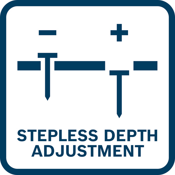 Stufenlose Tiefeneinstellung Logo/Symbolbild