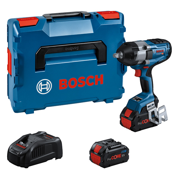 Bosch GDS 18V-1000 Akku-Schlagschrauber-Set. Produktbild Lieferumfang