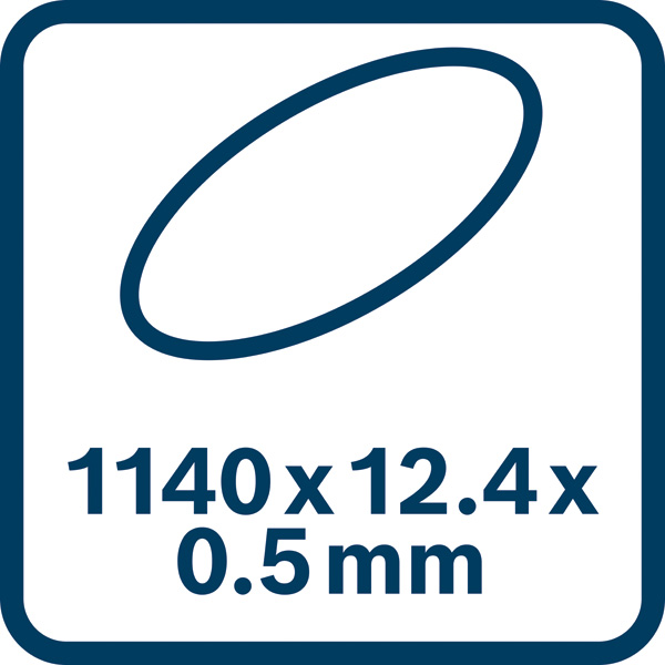 Sägeblattabmessungen 1140x12,4x0,5 mm Logo/Symbolbild