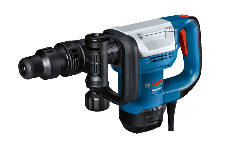 Bosch GSH 5 Abbruchhammer mit Vibrationskontrolle. Produktbild dynamisch