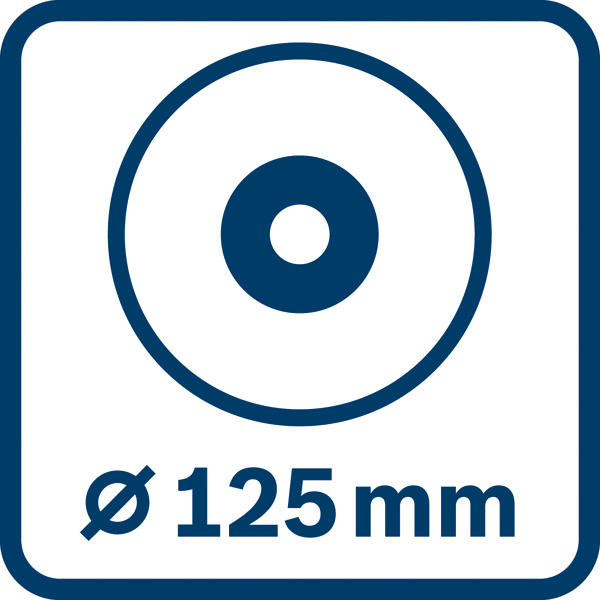Scheibendurchmesser 125 mm Logo/Symbolbild