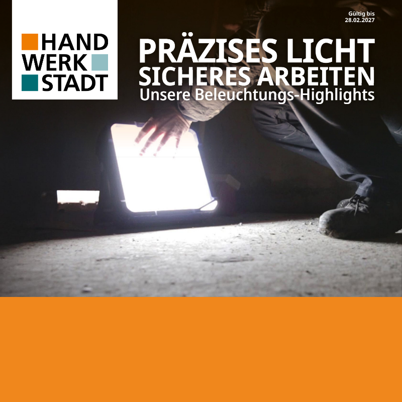 Handwerkstadt Präzises Licht - sicheres Arbeiten
