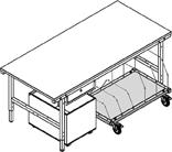 Untertisch-Magazin für 100 Faltschachteln Untertisch-Magazin für 100 Faltschachteln