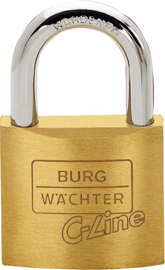 Messing-Hangschloss 222 / 25 mm BURG WÄCHTER
