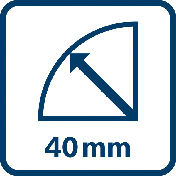 Kurvenradius 40 mm Logo/Symbolbild