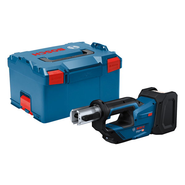 Akku-Bewehrungsbinder 18V-19 von Bosch mit Aufbewahrungskoffer. Produktbild Lieferumfang