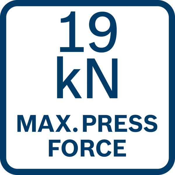 19 kN maximale Presskraft Logo/Symbolbild