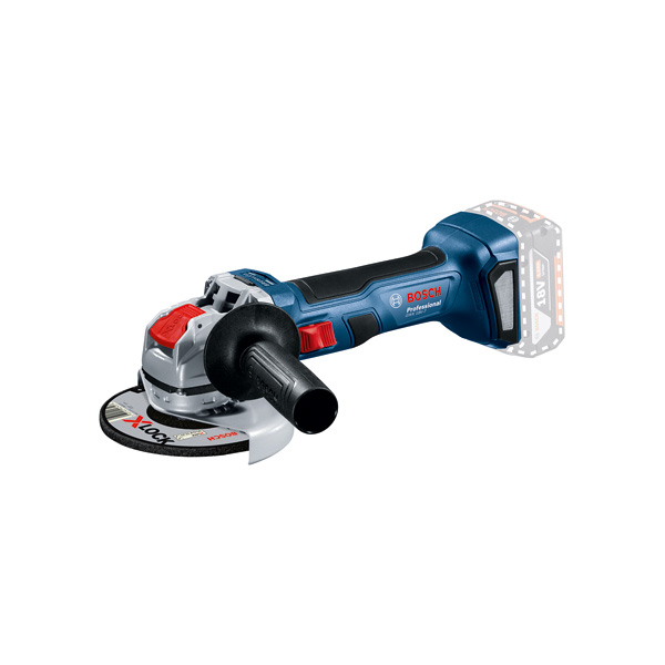Akku-Winkelschleifer GWX 18V-7 von Bosch mit X-LOCK. Produktbild Lieferumfang