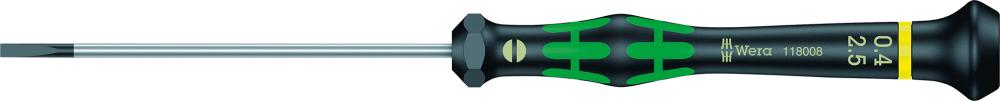 Elektronik- Schraubendreher Schlitz 2,5x0,4x80mm Wera Elektronik- Schraubendreher Schlitz 2,5x0,4x80mm Wera