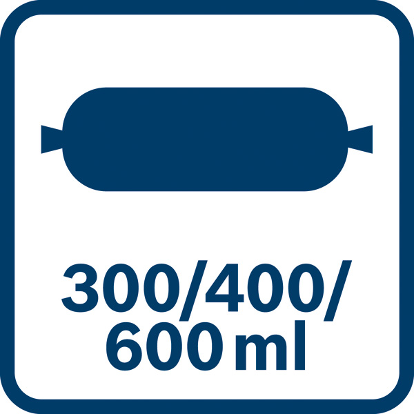 Kartuscheninhalt 300/400/600 ml Logo/Symbolbild