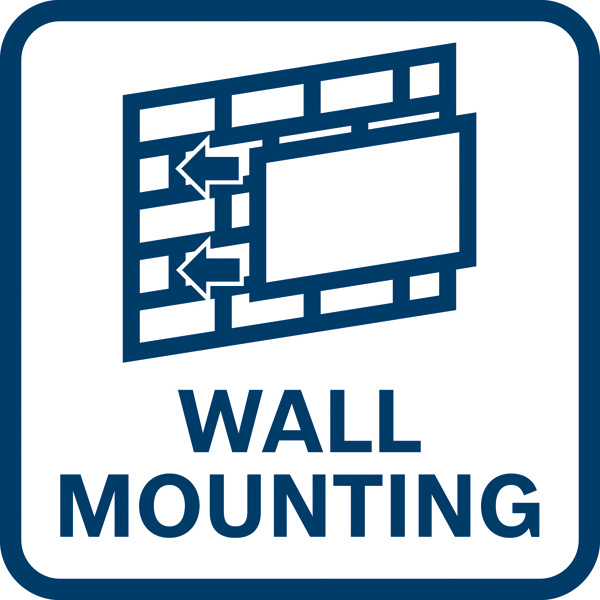 Wandmontage Logo/Symbolbild