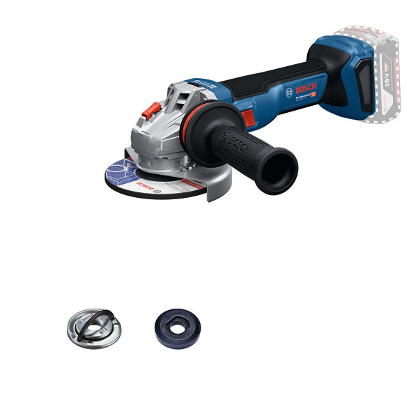 Winkelschleifer GWS 18V-11 von Bosch mit Seitengriff. Produktbild
