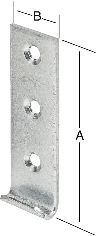 Schliesshaken gerade 44x18mm Nr. 8018Z VORMANN Schliesshaken gerade 44x18mm Nr. 8018Z VORMANN