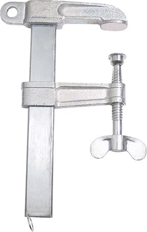 Polschraubzwinge PZ400 400 A, Ausladung 80 mm Polschraubzwinge PZ400 400 A, Ausladung 80 mm