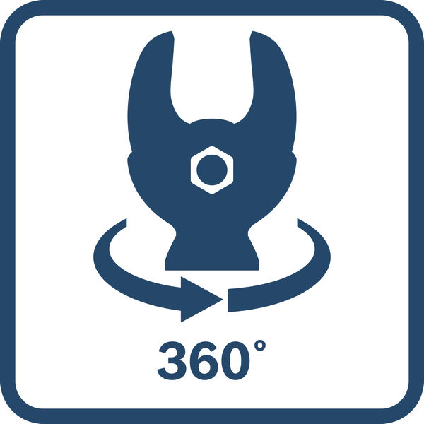 Drehbarer Kopf Logo/Symbolbild
