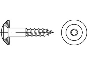 SPENGLER-Schrauben ART 88296 SPENGLER-Schr. A2 4,5 x 25-T25 Dichtscheiben 15 A 2 S normal