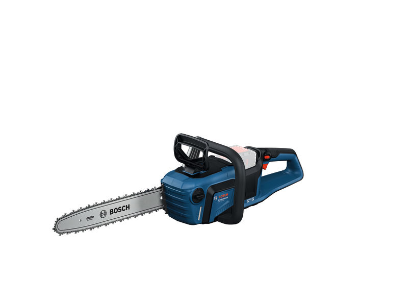 Bosch GKE 18V-40 Kettensäge mit kabellosem Design. Produktbild dynamisch