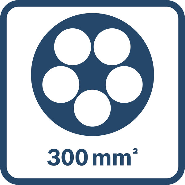 300 mm² Kabelgröße Logo/Symbolbild
