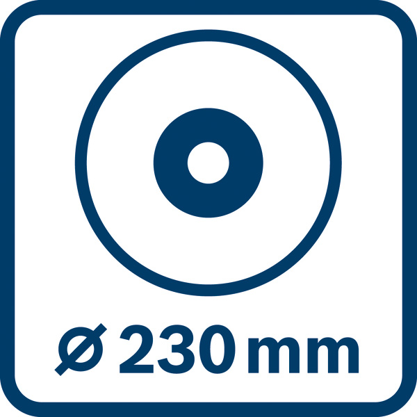 Scheibendurchmesser 230 mm Logo/Symbolbild