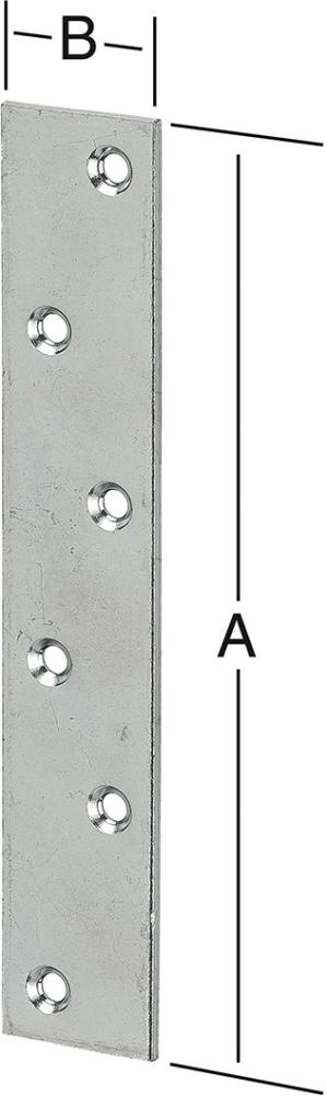 Verbindungsbleche 170x30MM Nr. 184170Z VORMANN
