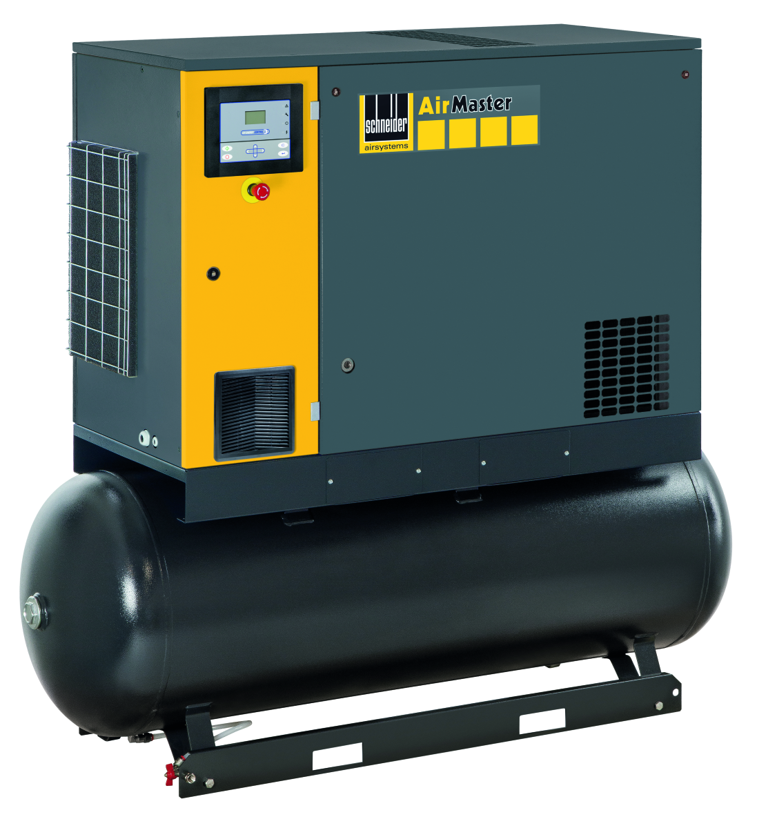 Produktbild Stationärer Schraubenkompressor Variable Speed mit Kältetrockner auf Behälter