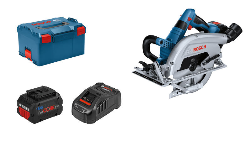 Akku-Kreissägen-Set GKS 18V-70 L von Bosch . Produktbild Lieferumfang