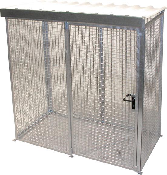 BAUER Gasflaschen-Container GFC-M0/D 1085x1090x2115mm