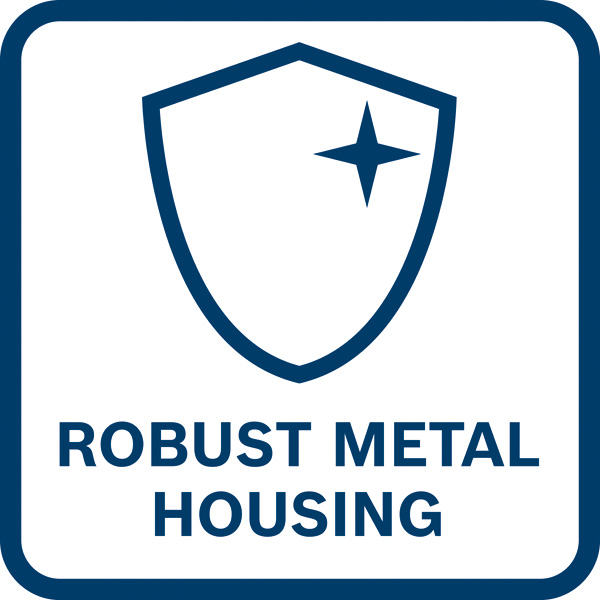 Robustes Metallgehäuse Logo/Symbolbild