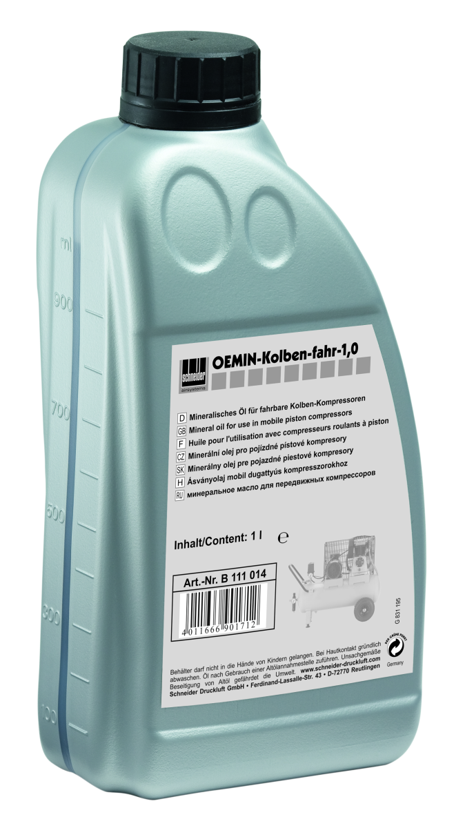 Produktbild Mineralisches Öl für mobile Kolbenkompressoren