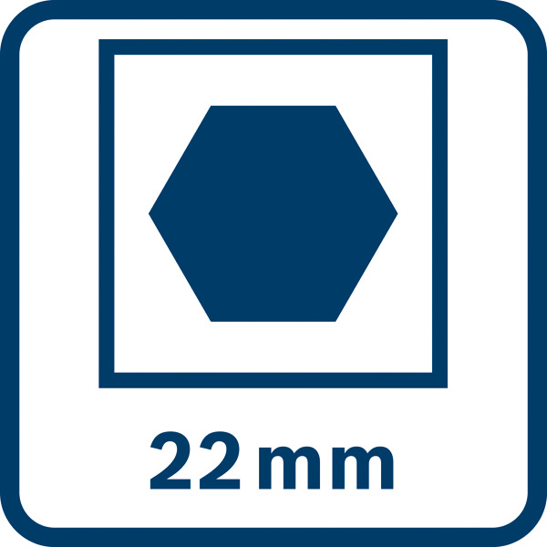 Sechskant 22 mm Logo/Symbolbild