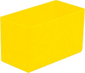 Kunststoffeinsatz 54x108x 63mm gelb (H) Kunststoffeinsatz 54x108x 63mm gelb (H)