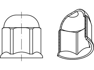 HV-Sicherungsmuffen ART 88916 HV-Sicherungsmuffen Stahl M 12 S normal