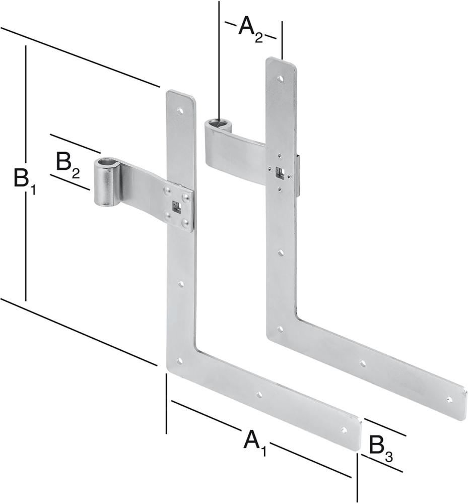 Fensterladen-Winkelband 250x200mm Nr. 115250Z VORMANN Fensterladen-Winkelband 250x200mm Nr. 115250Z VORMANN
