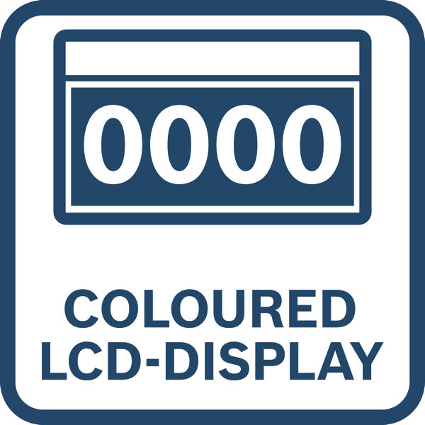 Farbiges LCD-Display Logo/Symbolbild