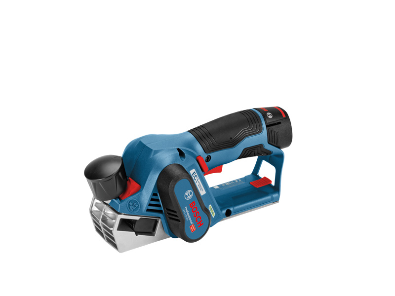 Akku-Hobel GHO 12V-20 von Bosch zum Hobeln von Holz. Produktbild dynamisch