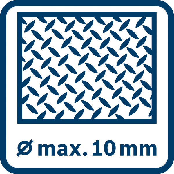Stahlbohrung 10 mm Logo/Symbolbild