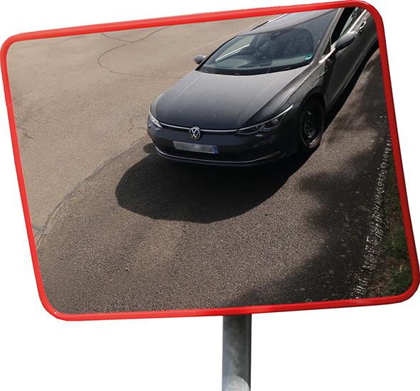 Verkehrsspiegel eckig H400xB600 mm für Außen Verkehrsspiegel eckig H400xB600 mm für Außen