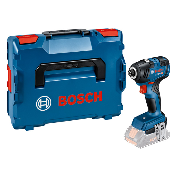 Bosch GDR 18V-200 Akku-Schlagschrauber mit Koffer. Produktbild Lieferumfang