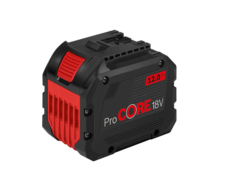 Bosch ProCORE18V 12,0 Ah Akkupack für Elektrowerkzeuge. Produktbild dynamisch