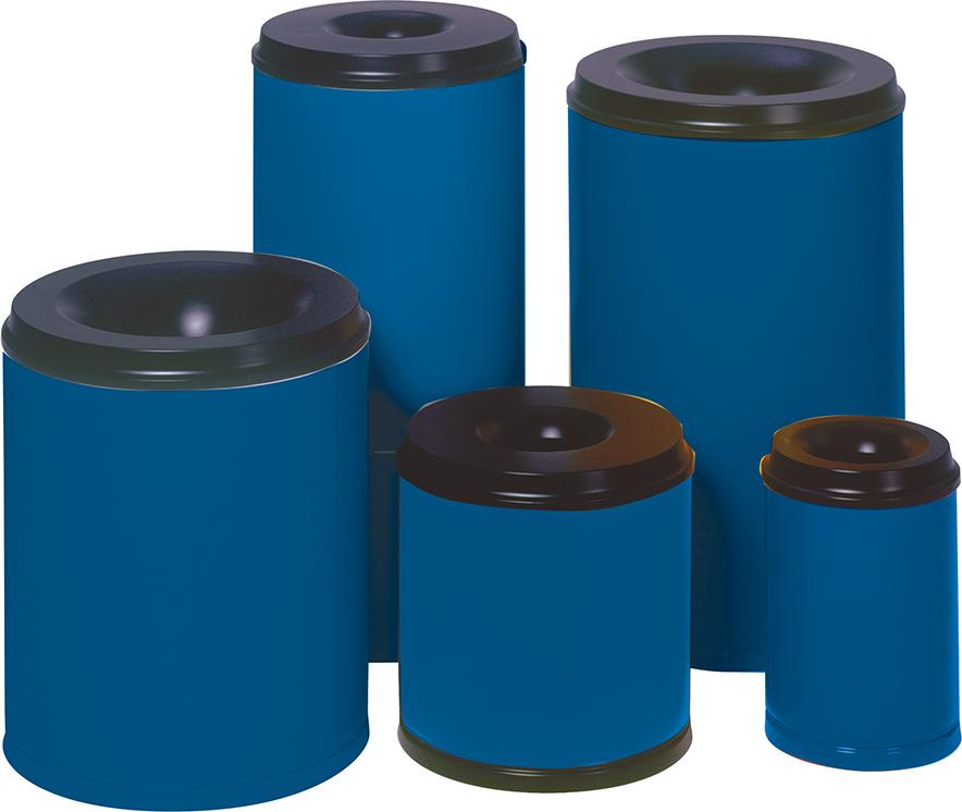 Papierkorb 110 l blau selbstlöschend VAR Papierkorb 110 l blau selbstlöschend VAR