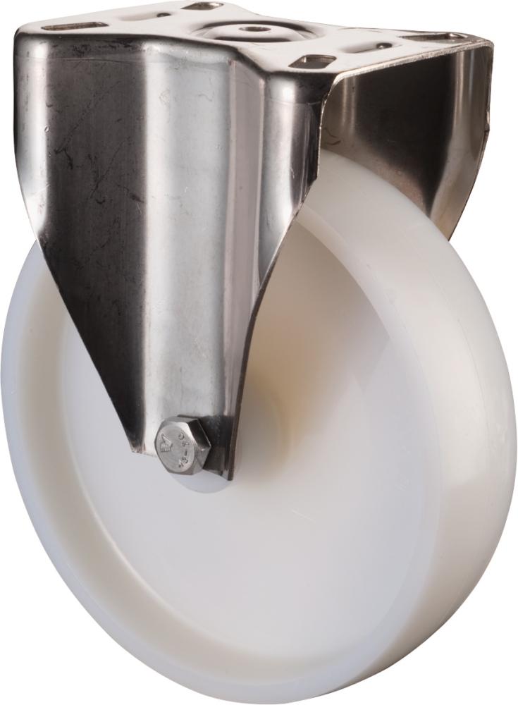 Bockkrolle 80mm H110 Platte,Kst.weiß,ER,GL H110.A90.080 BS ROLLEN Bockkrolle 80mm H110 Platte,Kst.weiß,ER,GL H110.A90.080 BS ROLLEN