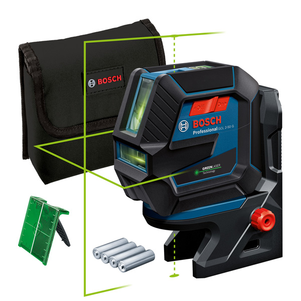 Bosch GCL 2-50 G Laser-Nivelliergerät mit grünem Laser. Produkt-Detailbild